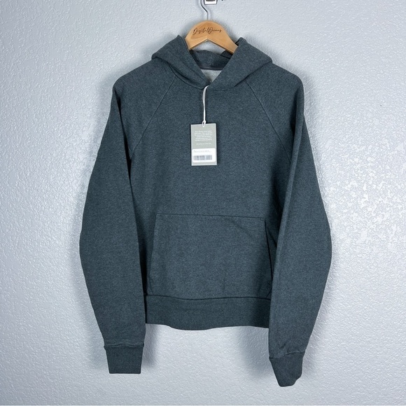 Everlane NWT The Track Hoodie, Dark Heather Grey M - Casual, Classic, Unisex - Picture 2 of 11